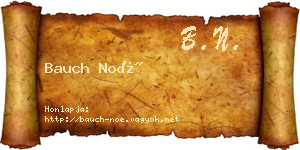 Bauch Noé névjegykártya